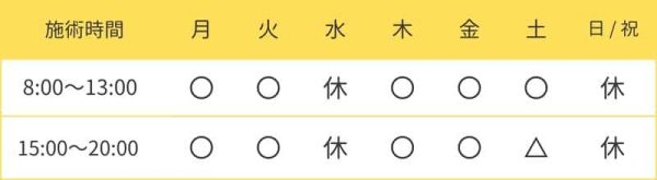 八王子いちょう整骨院の診療案内